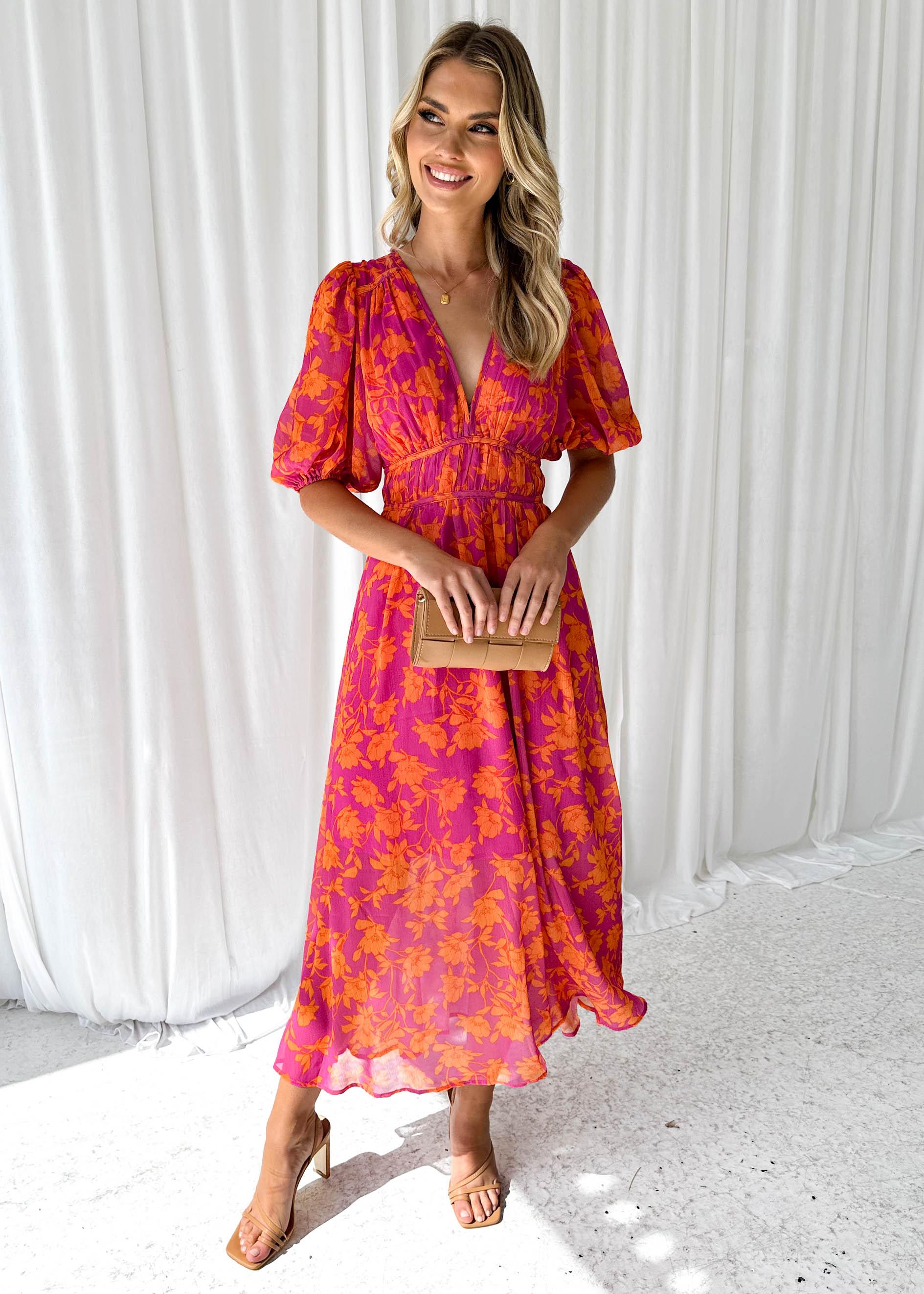 Romane - Robe fluide d'été - Motifs fantaisie, Lin - Femme