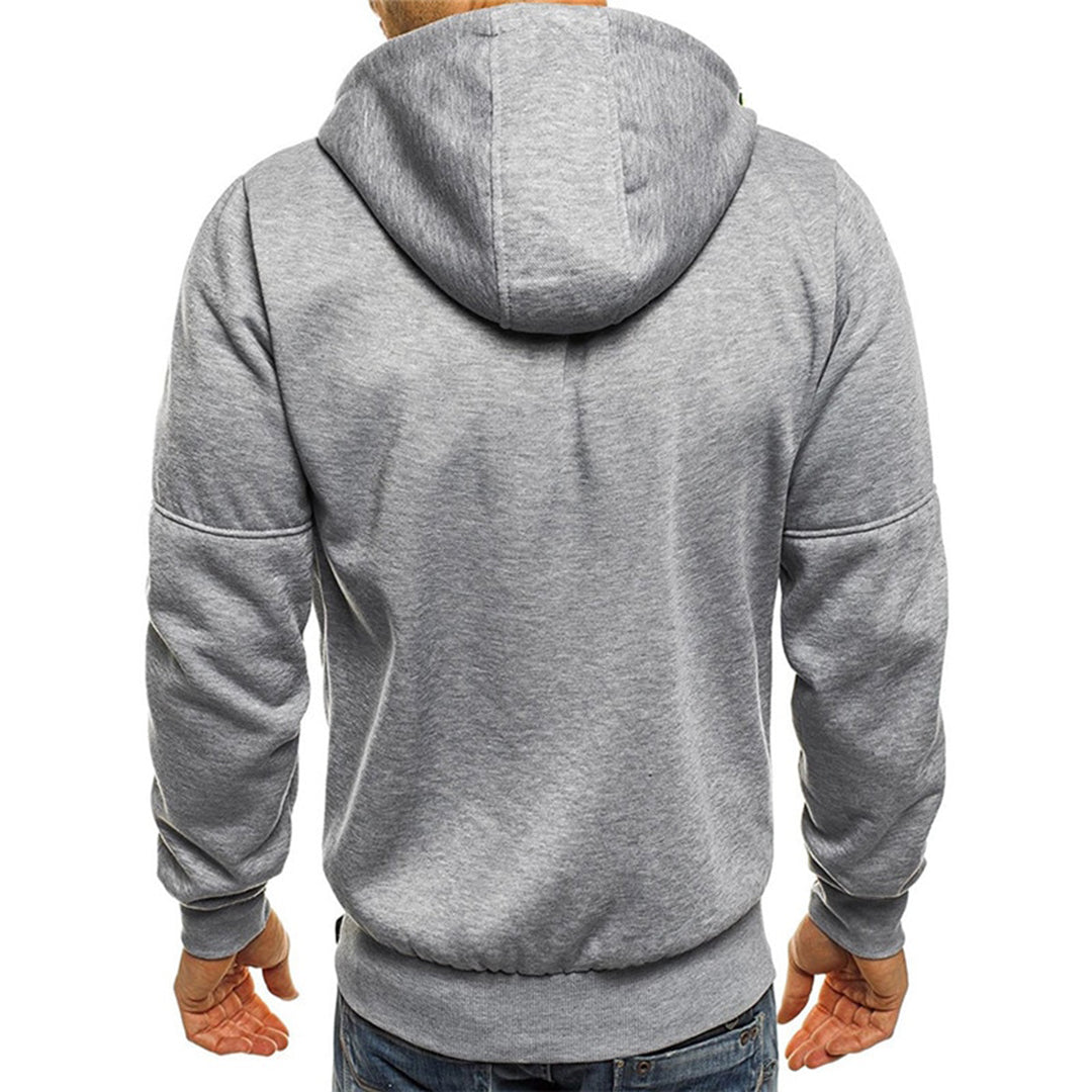 Léon - Pull Sweat Zippé Capuche Sportswear Confort Homme