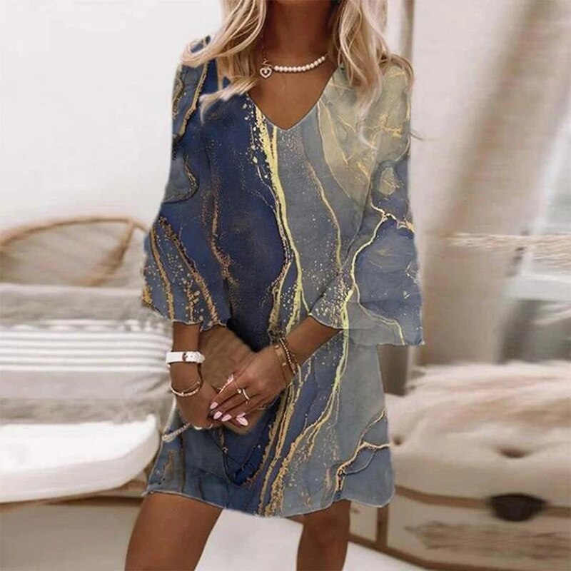 Bénédicte - Robe tendance - Imprimé stylé, Coupe flatteuse - Femme