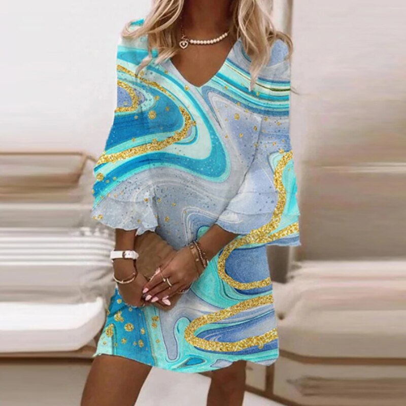Bénédicte - Robe tendance - Imprimé stylé, Coupe flatteuse - Femme