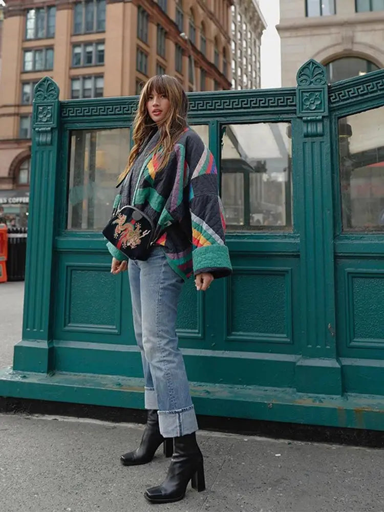 Florence - Veste Chic Matelassée Patchwork