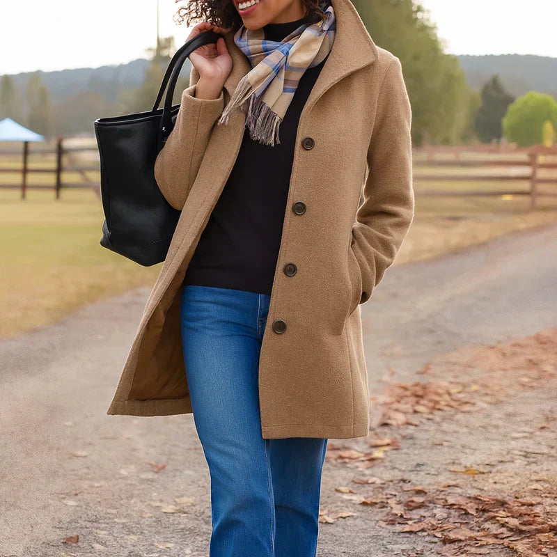 Camille | Manteau Élégant Court Chaud