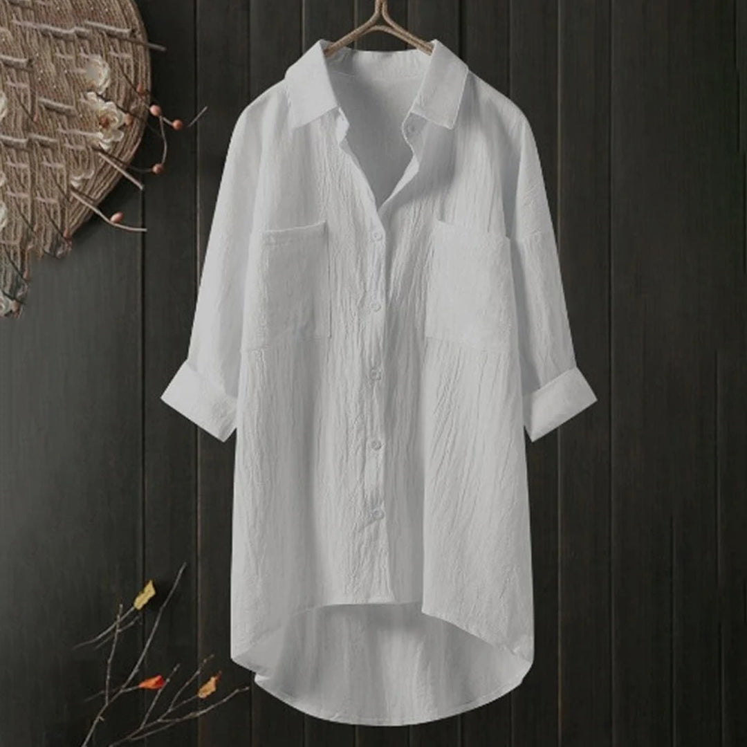 Corinne - Chemise Longue Oversized Élégante Femme