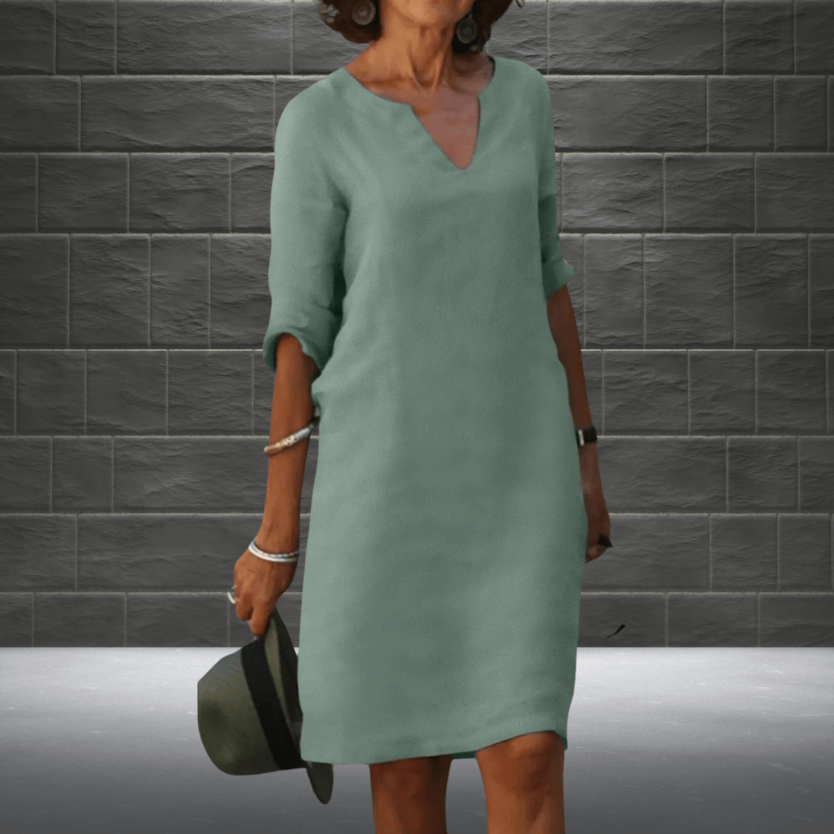Margaux - Robe Midi Confortable D'Été