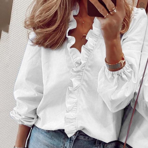 Mireille - Blouse d'été en lin - Allure fraîche - Femme
