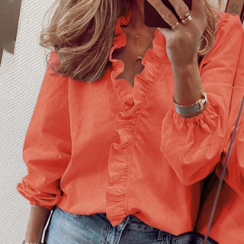 Mireille - Blouse d'été en lin - Allure fraîche - Femme