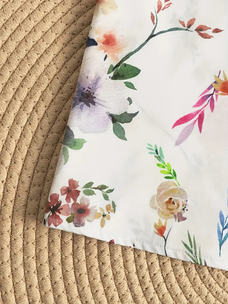 Julie - Blouse Femme Fleurie Sans Manches Élégante