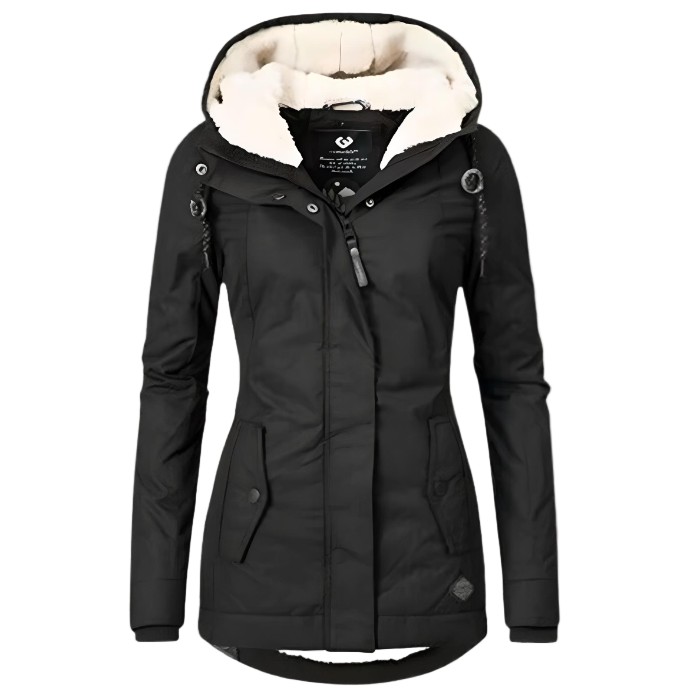 Nathalie | Parka Chic Imperméable à Capuche