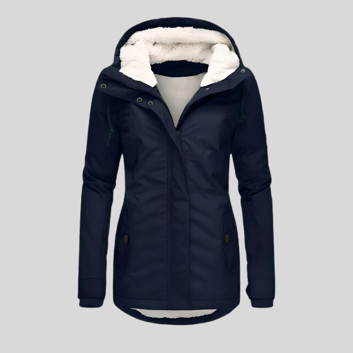 Nathalie | Parka Chic Imperméable à Capuche