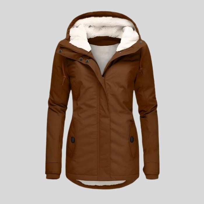 Nathalie | Parka Chic Imperméable à Capuche