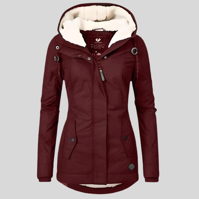 Nathalie | Parka Chic Imperméable à Capuche