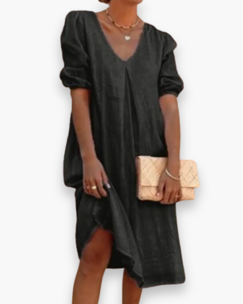 Mesdames Elegant Midikleid | Robe d'été midi 0