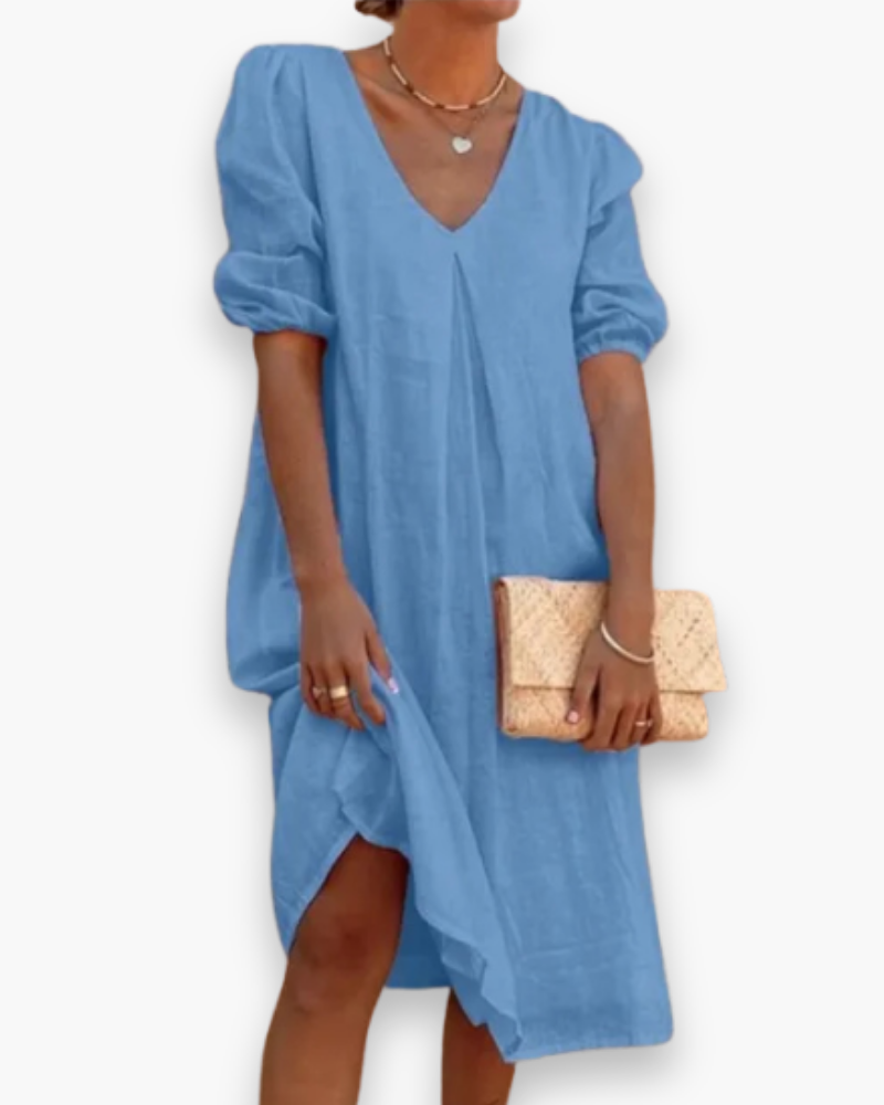 Mesdames Elegant Midikleid | Robe d'été midi 4