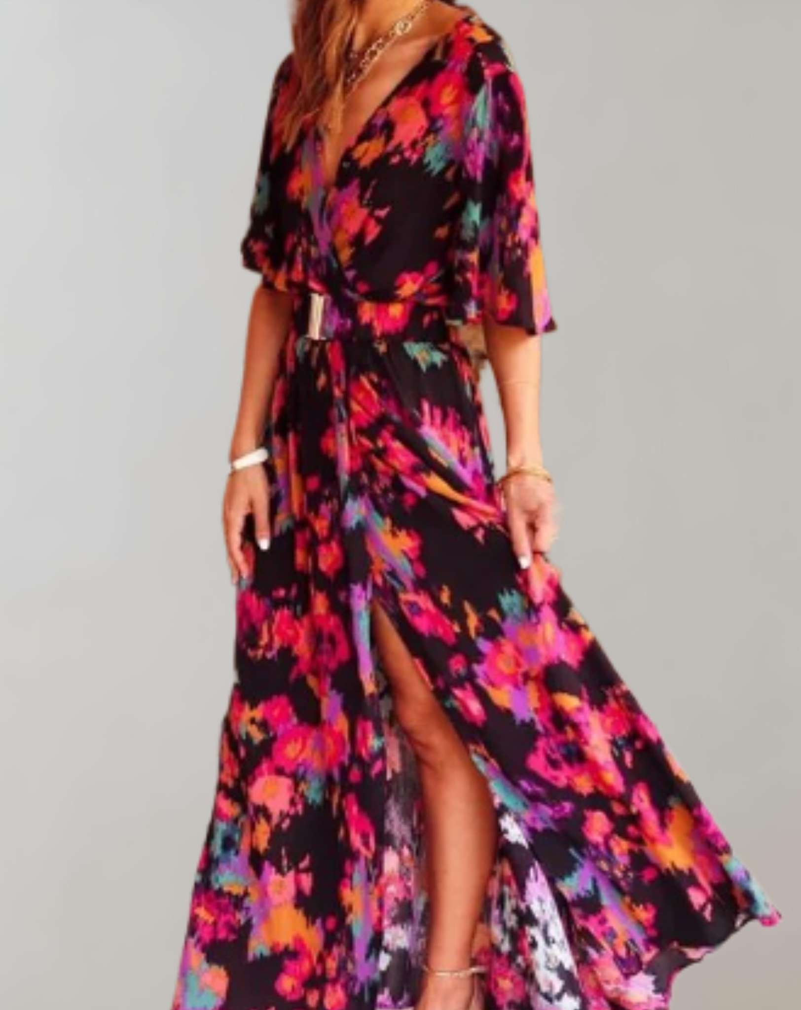 Julie - Robe Longue Femme Bohème Élégante