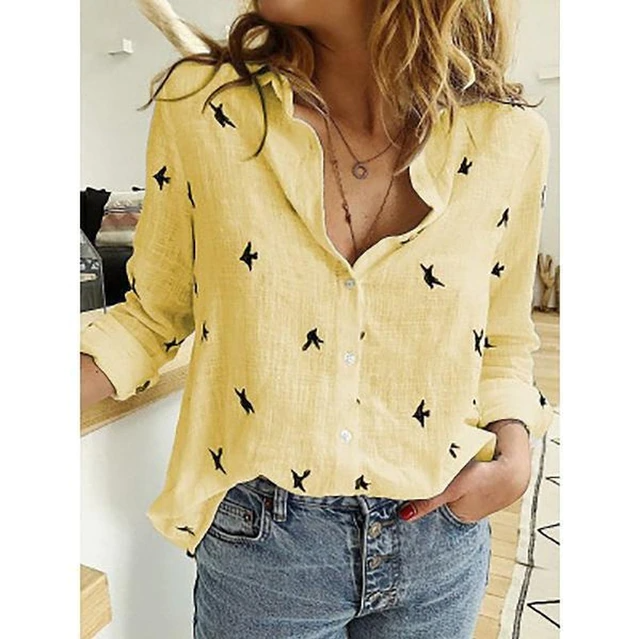 Véronique - Chemise en Lin Légère Manches Longues Femme