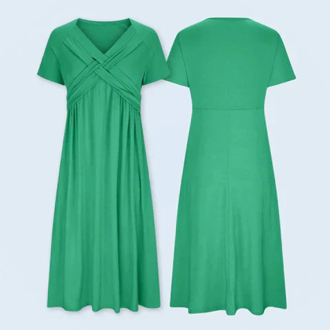 Manon - Robe Longue Élégante à Fente Femme