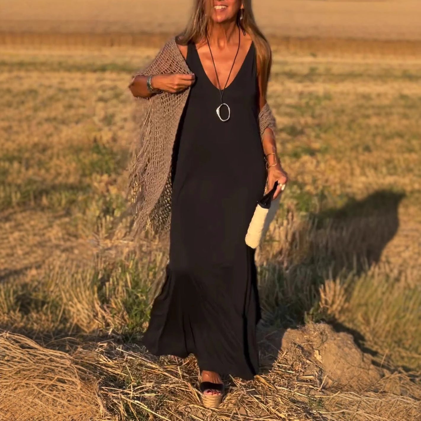Marie - Robe Maxi Fluide D'Été