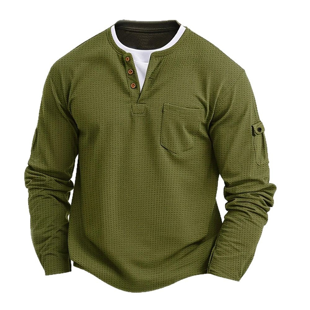 Louis - T-shirt manches longues homme au style décontracté