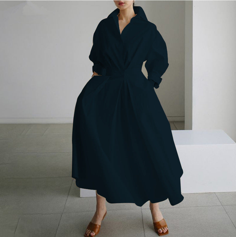 Aurélie - Robe Maxi Chemise Chic