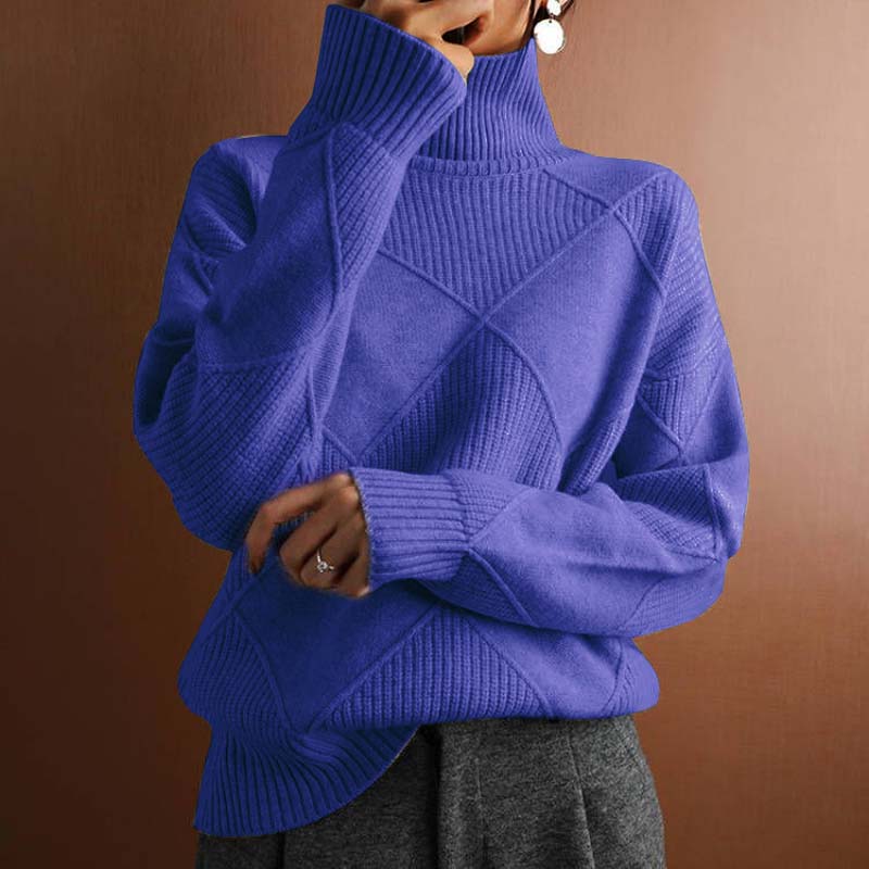 Sandrine - Pull Chic Oversize Col Montant