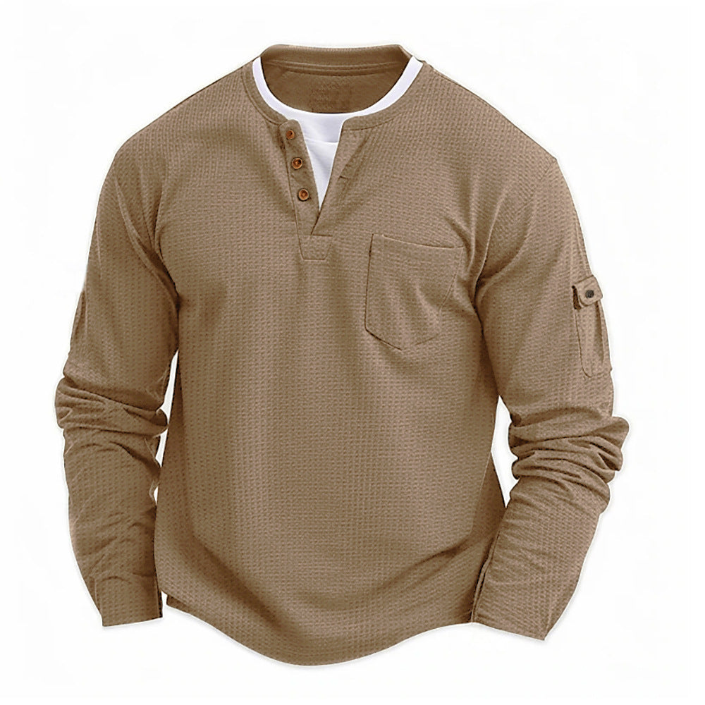 Louis - T-shirt manches longues homme au style décontracté