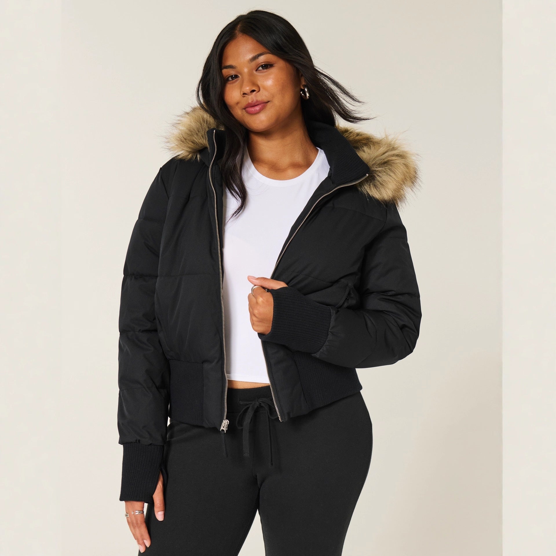 Manon – Manteau matelassé d’hiver femme avec capuche amovible