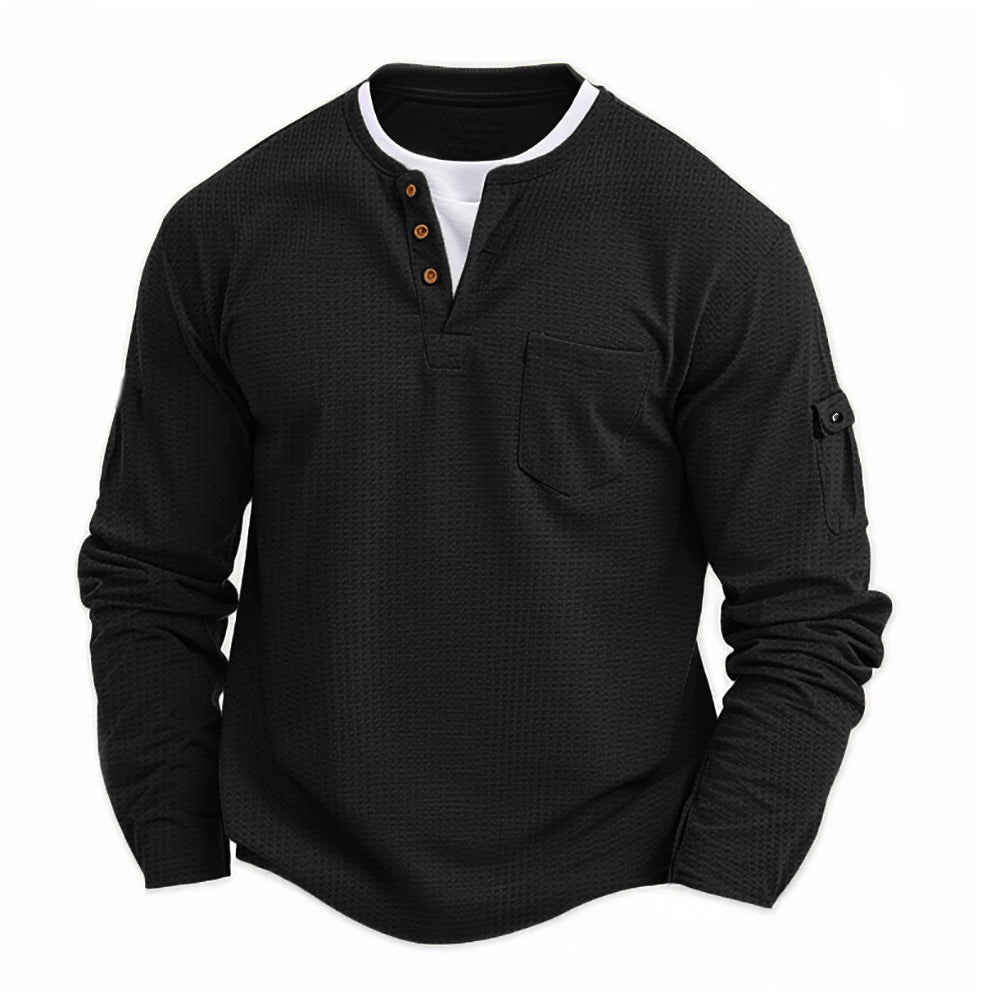 Louis - T-shirt manches longues homme au style décontracté