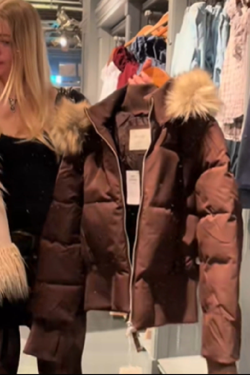 Manon – Manteau matelassé d’hiver femme avec capuche amovible