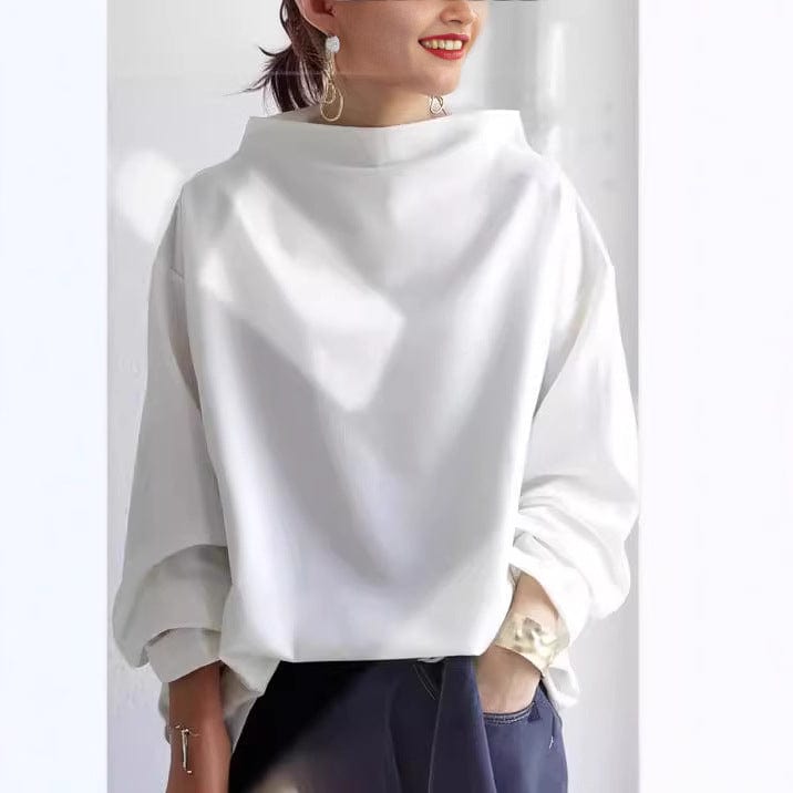 Sophie - Haut Chic Col Montant Oversize