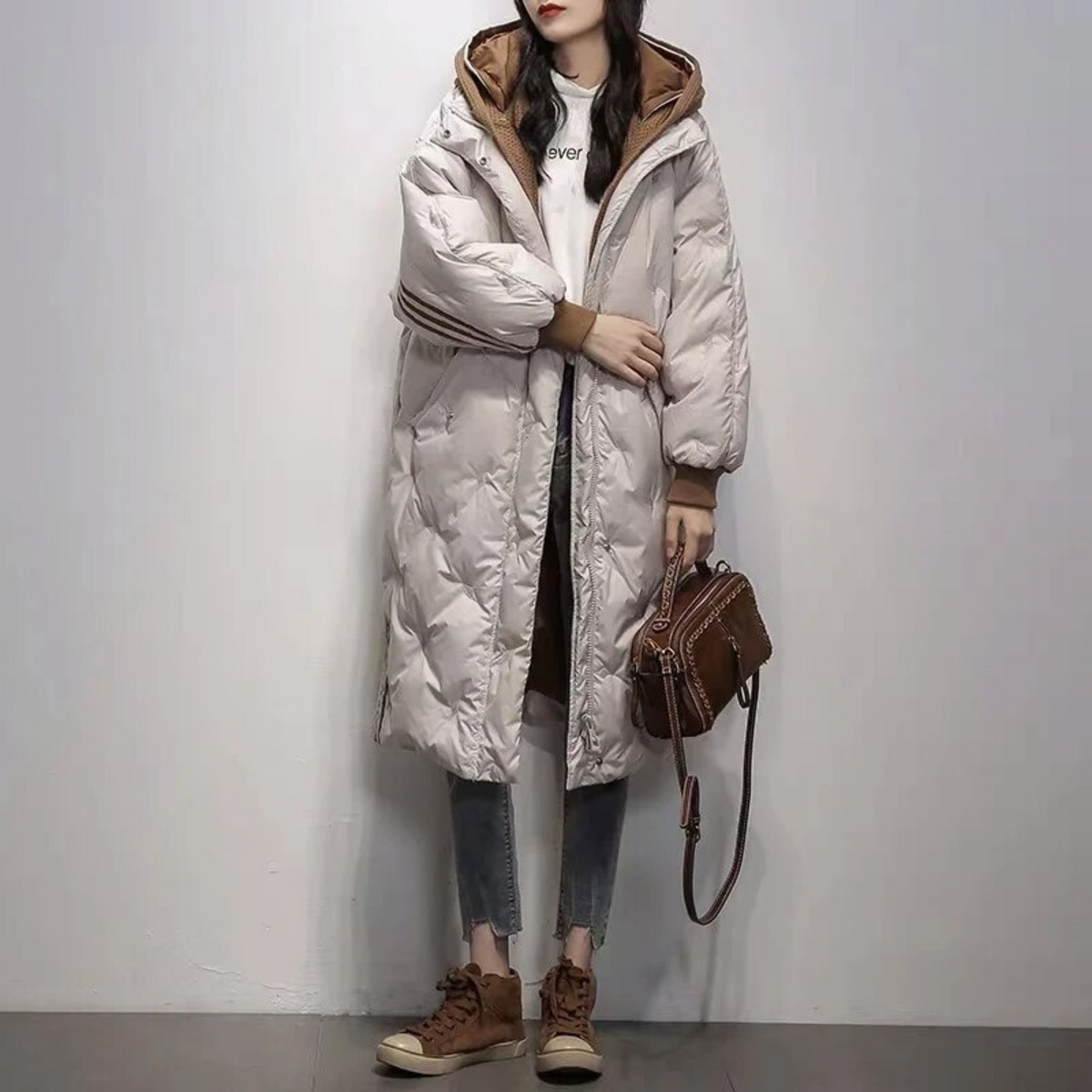 Danielle - Doudoune Chic Longue Zippée