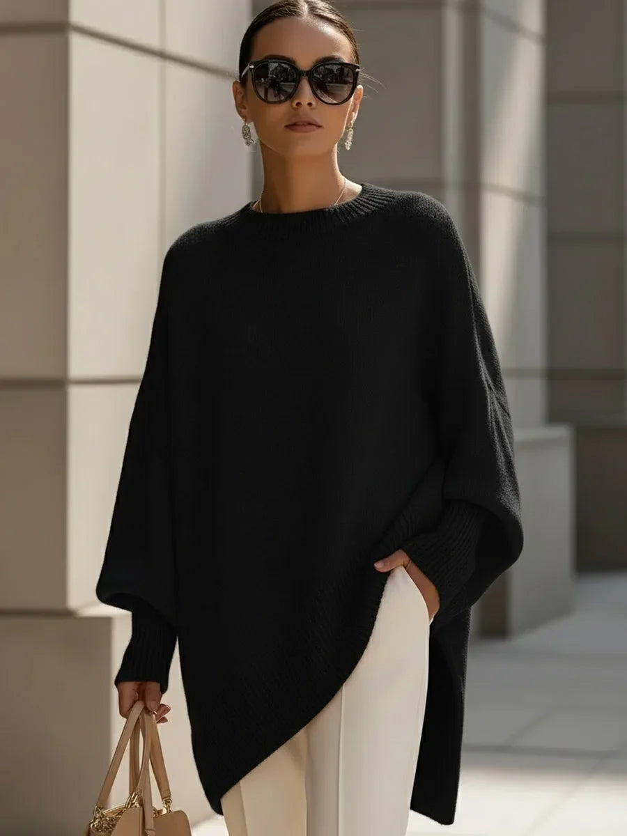 Isabelle - Pull Élégant Oversize Col Rond