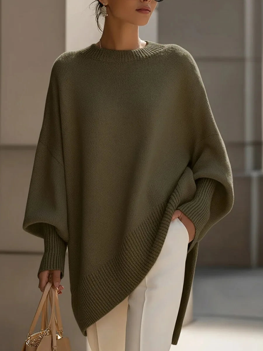 Isabelle - Pull Élégant Oversize Col Rond
