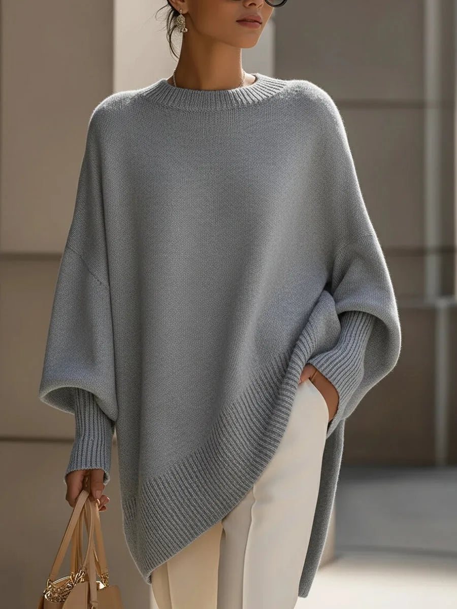 Isabelle - Pull Élégant Oversize Col Rond