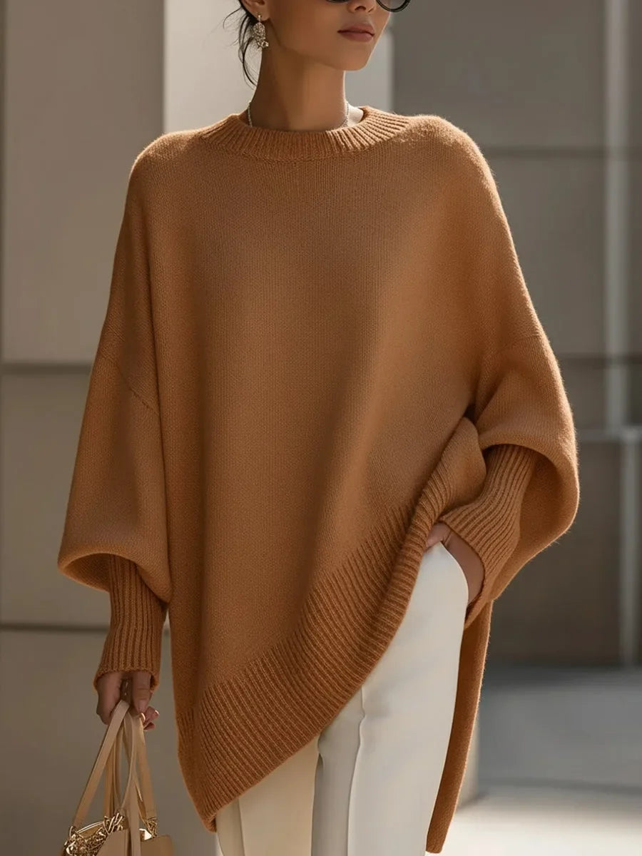 Isabelle - Pull Élégant Oversize Col Rond