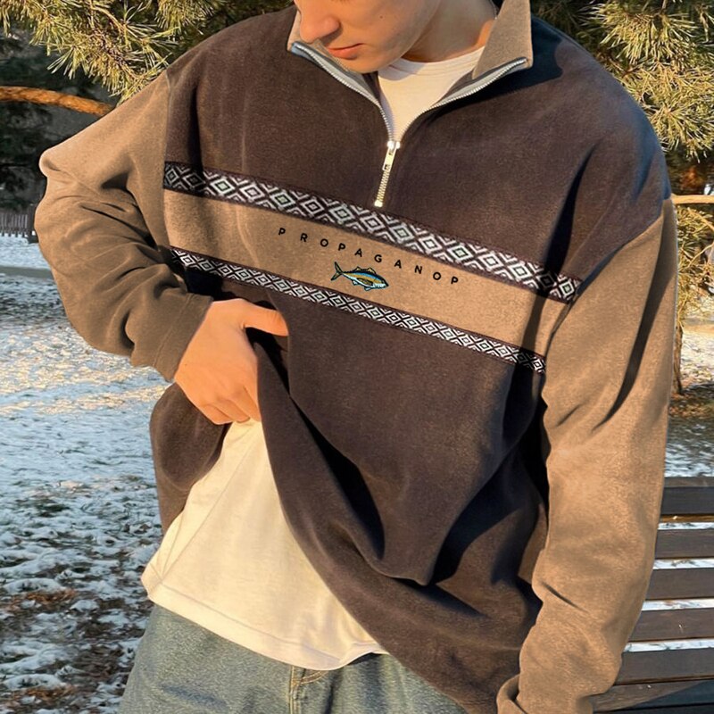 Nicolas - Sweat Chic Oversize Col Zippé