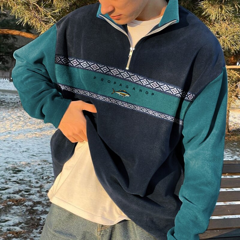 Nicolas - Sweat Chic Oversize Col Zippé