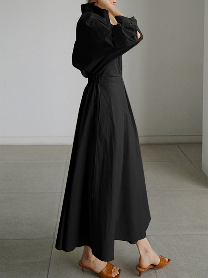 Margot - Robe longue plissée élégante