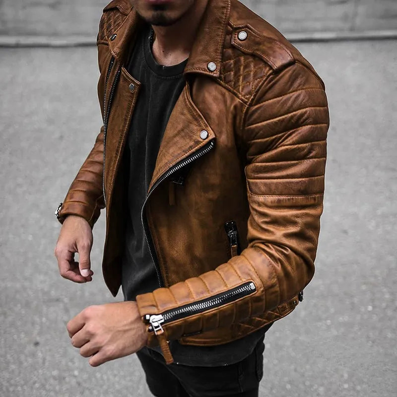 Jules - Veste En Cuir De Haute Pour Hommes