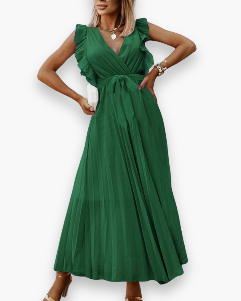 Robe boho pour femmes avec col en V | Élégant et élégant 1