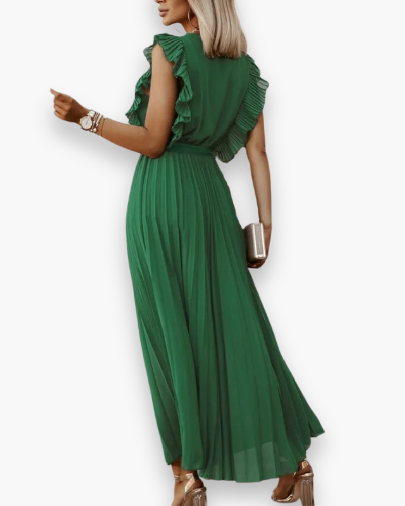 Robe boho pour femmes avec col en V | Élégant et élégant 2