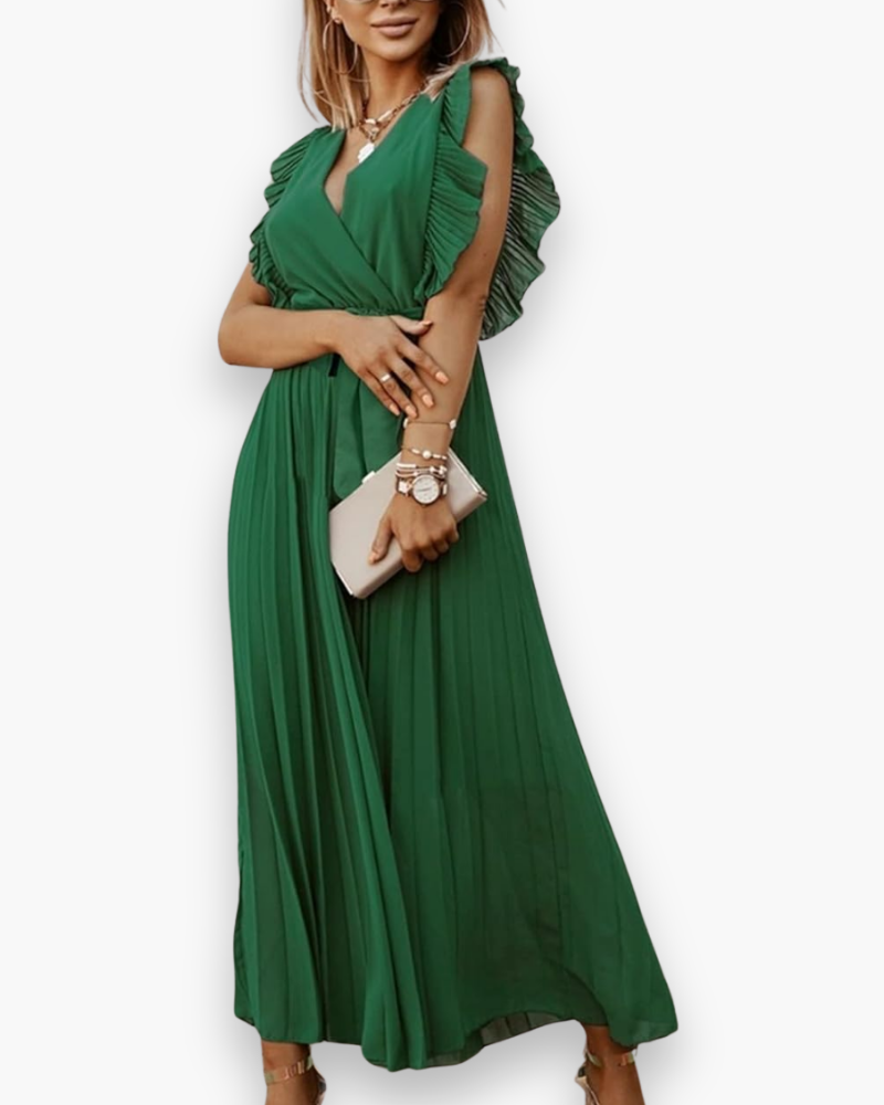 Robe boho pour femmes avec col en V | Élégant et élégant 3