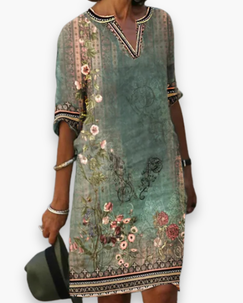 Robe d'été élégante dames | Robe midi élégante 0
