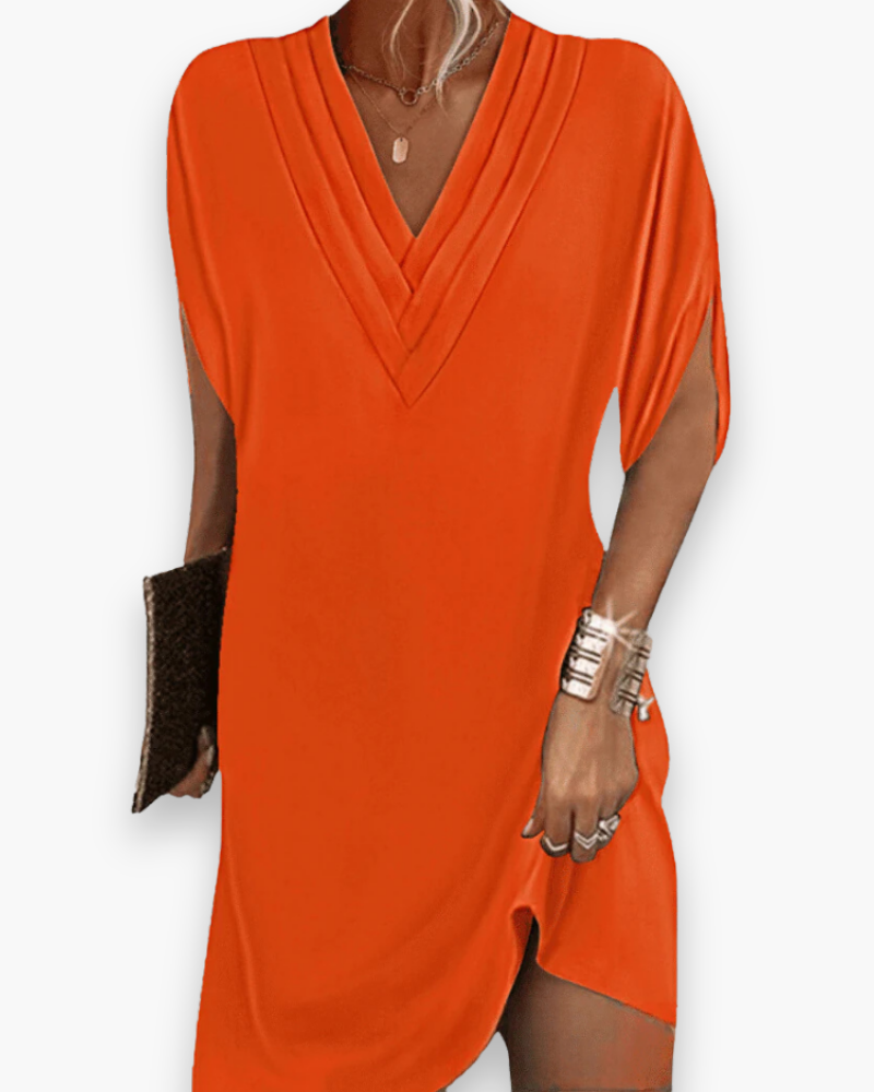 Robe élégante col V femme | Mini 4