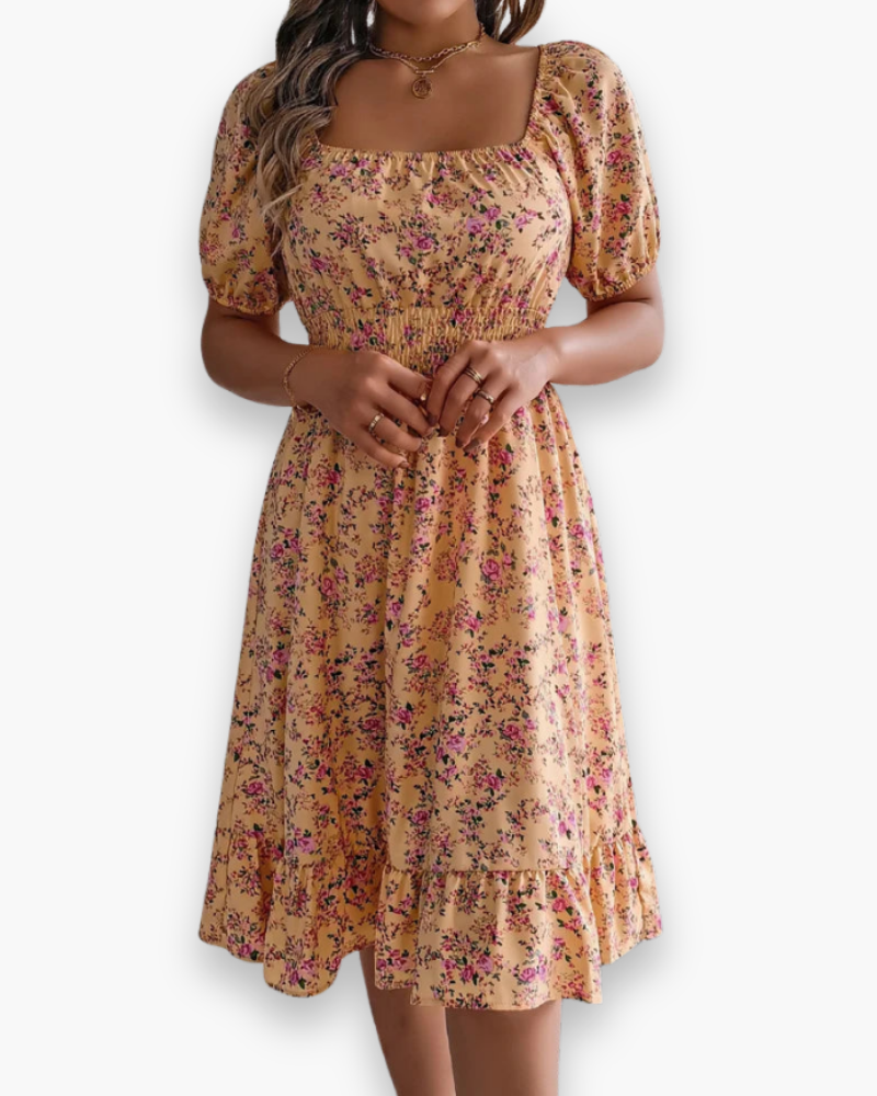 Robe midi fleur romantique de fleur | Midi 4