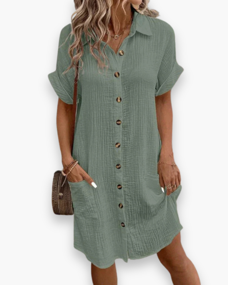 Robe polo boutonnée femme | Élégante et décontractée 3