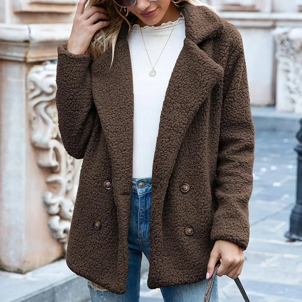 Nadine - Manteau Chic Court Croisé