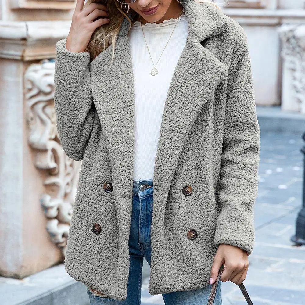 Nadine - Manteau Chic Court Croisé