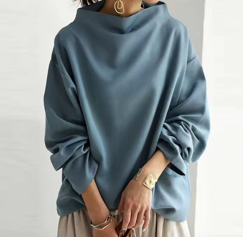 Sophie - Haut Chic Col Montant Oversize
