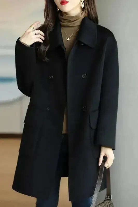Virginie | Manteau Élégant Mi-Long Poches