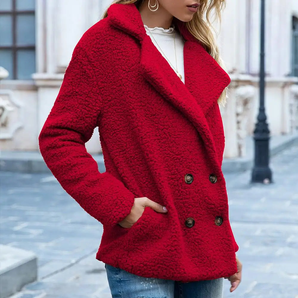 Nadine - Manteau Chic Court Croisé